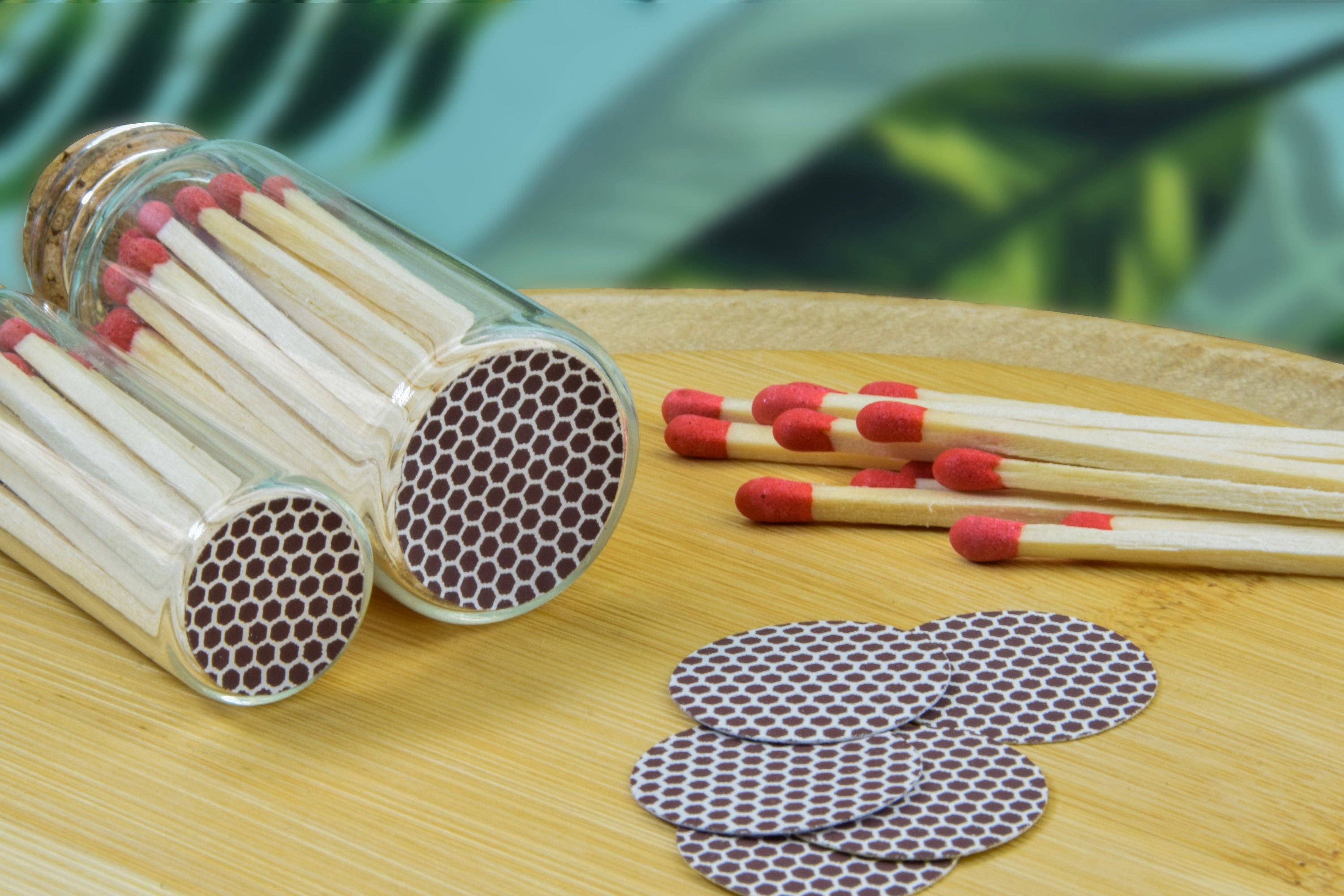 Chandler Studio - Wholesale Sticker - 0.5" Circle Match Strike Stickers Paper Adhesive - 50 pcs4