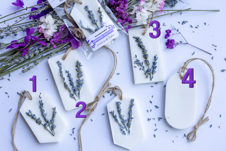 MySunshineCandless - Wholesale Sachet - Lavender Botanichal Soy Wax Sachets3