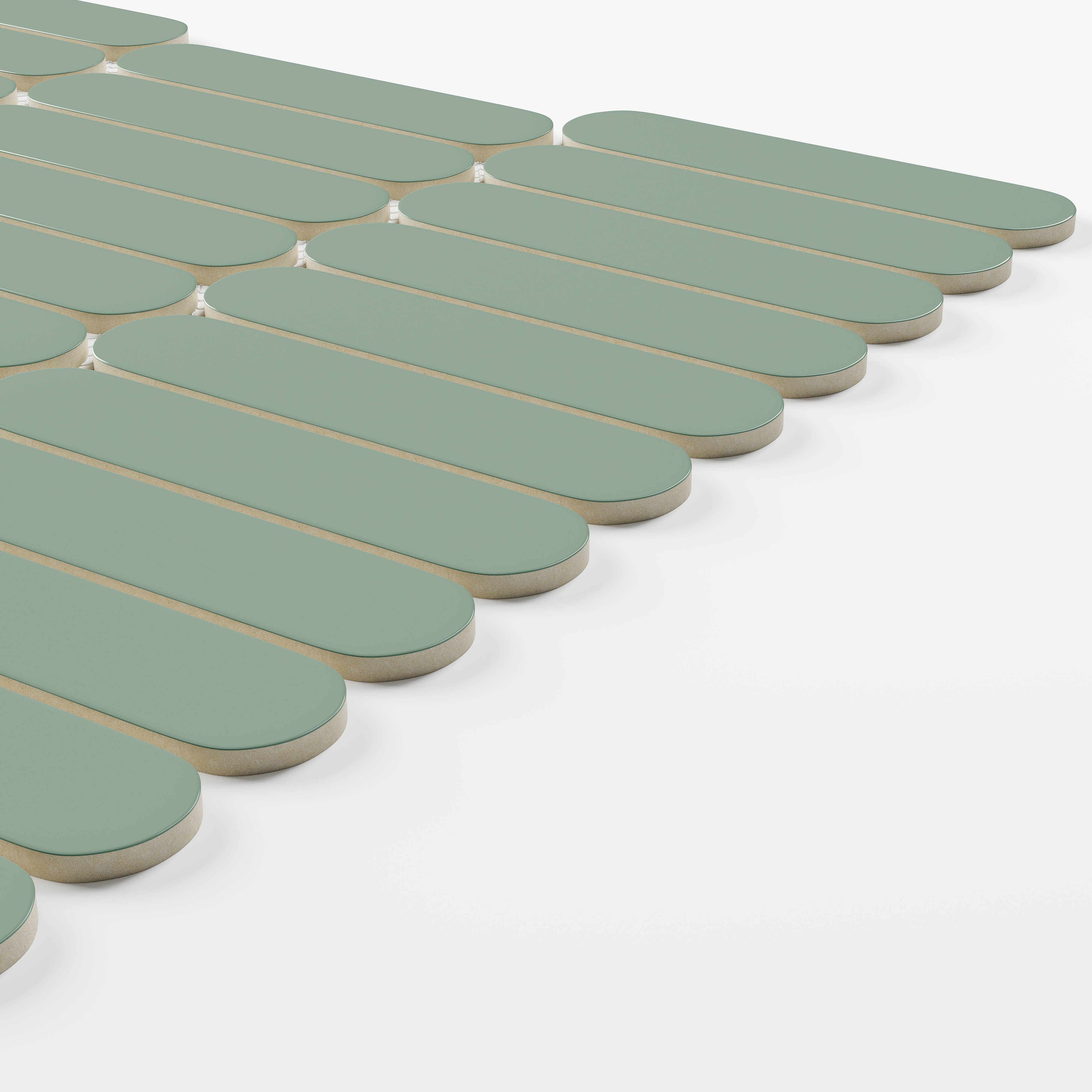 Thomas Avenue Ceramics - Vente Carrelages muraux - Carrelage mural en mosaïque de porcelaine de Vienne, 12 x 12 po8