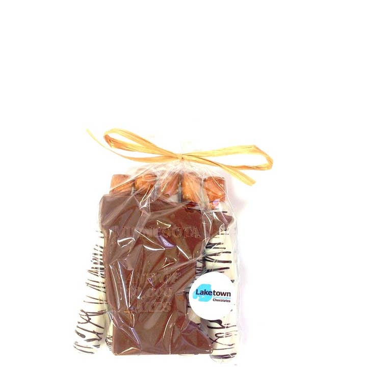 Laketown Chocolates - Wholesale Chocolate - Northwoods Kit - Minnesota - Birch Logs/State of MN1