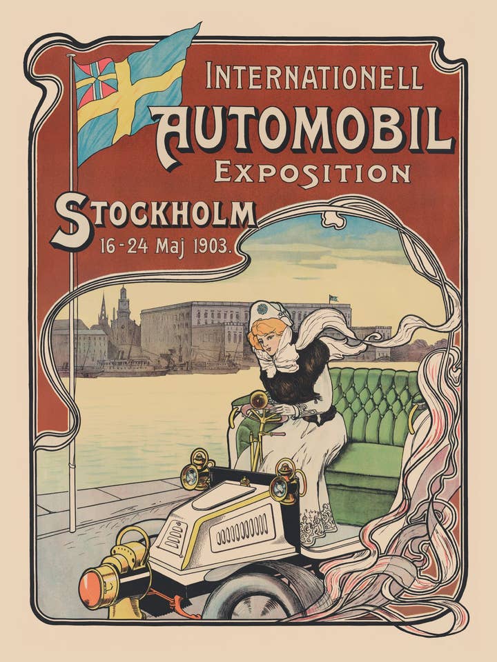 Internationell Automobile, Plakat 30x40 cm for engroshandel hos Come to Finland