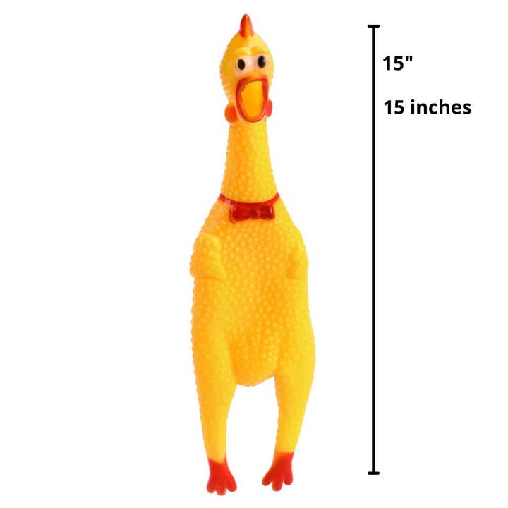 Plush Appeal LLC - Wholesale Inflatable Toy - Kids & Baby - Vinyl Shrilling Chicken 15"