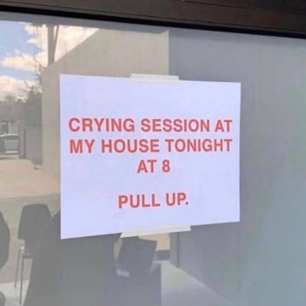 Mover & Shaker - Vente Autocollant - Autocollant No Crying In The Walk-In7