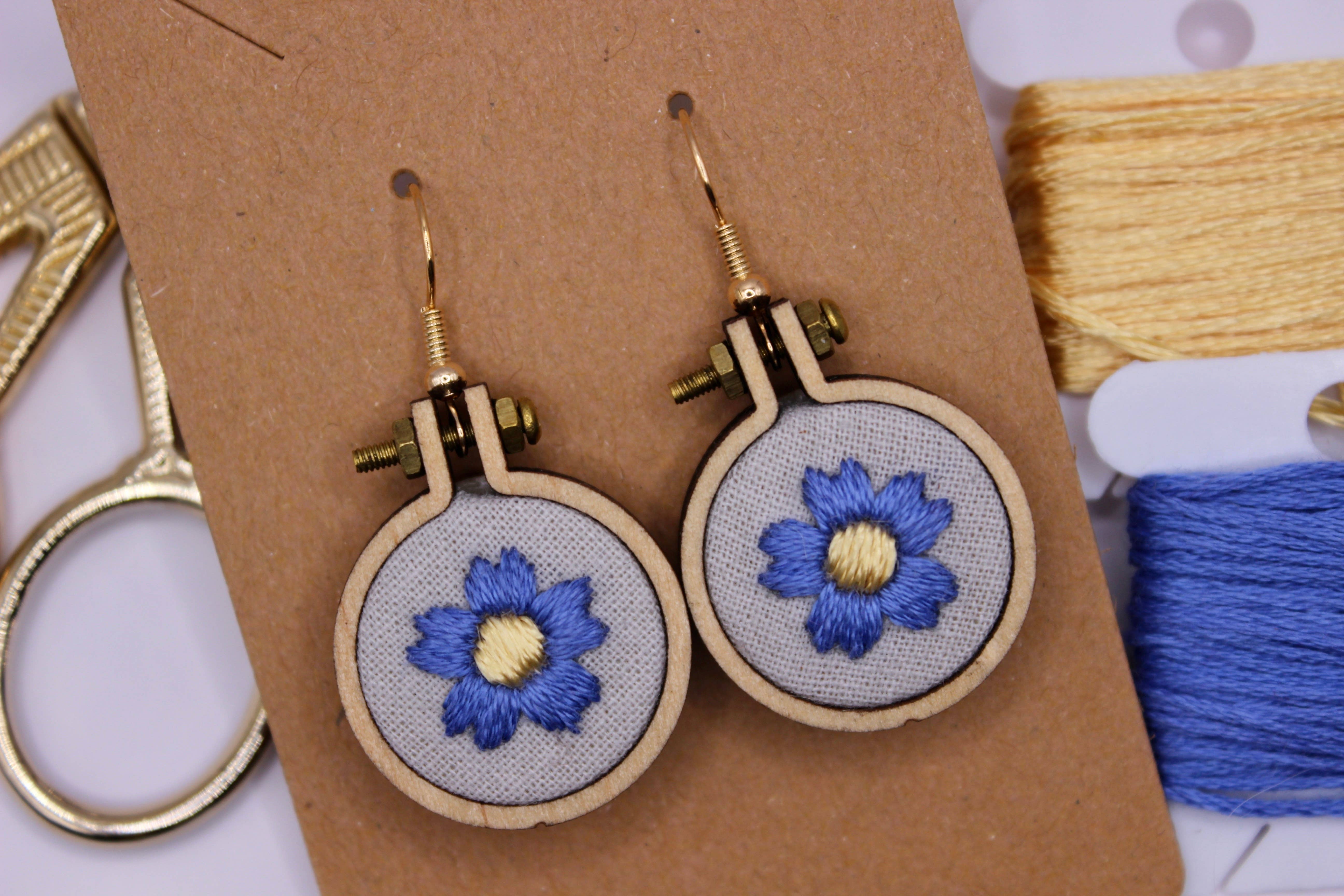 MVA Embroidery – Brincos de argola por atacado – Brincos Bordados à Mão3