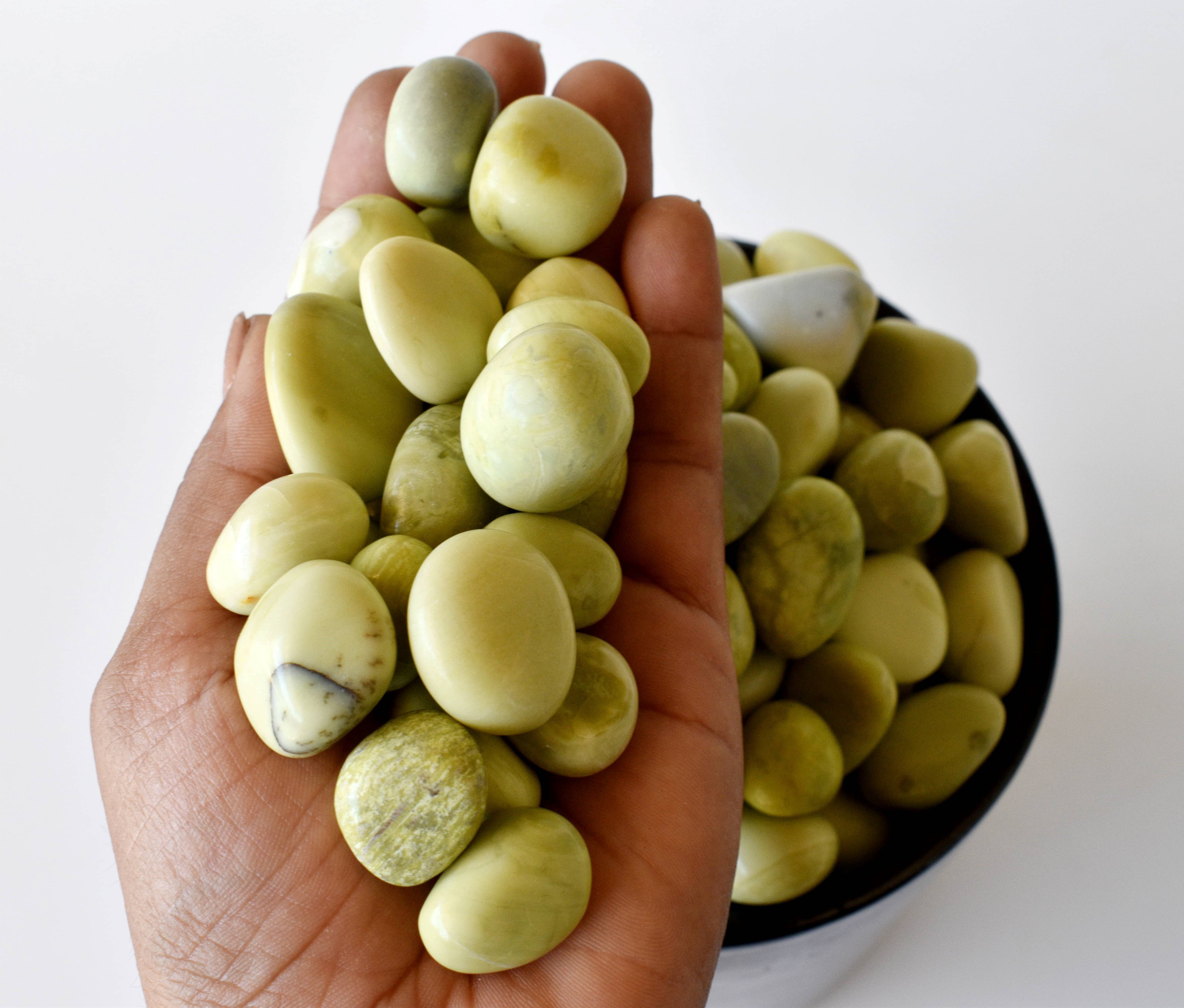 Soothing Crystals - Wholesale Spiritual Stone/Crystal - Serpentine Tumbled Stones Healing Stones 100G to 1KG9