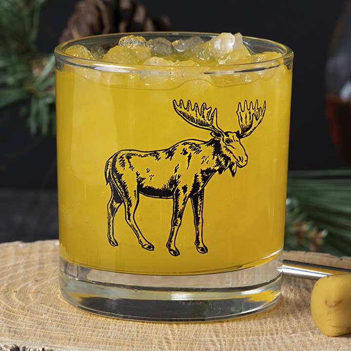 Verre à Whisky Moose Rocks | Verre à Whisky | Verre à Cocktail pour la vente par Counter Couture