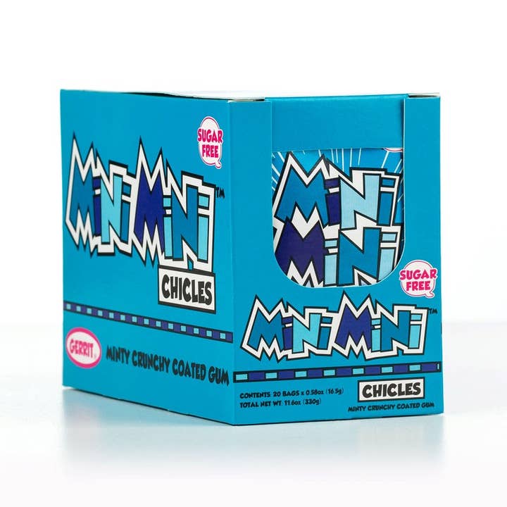 Grandpa Joe's Candy Shop - Wholesale Chewing Gum - Counter Display Mini Mini Chicles Gum, Pre-Filled