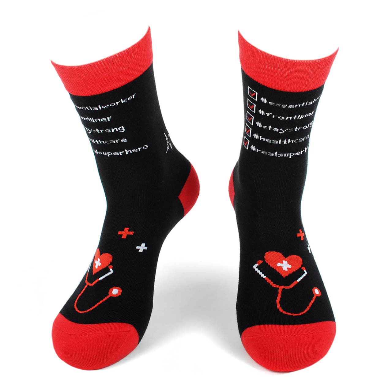 Selini New York - Vente Chaussettes – unisexe - Héros des soins de santé - Sauver des vies - Chaussettes fantaisie Ultra Premium7
