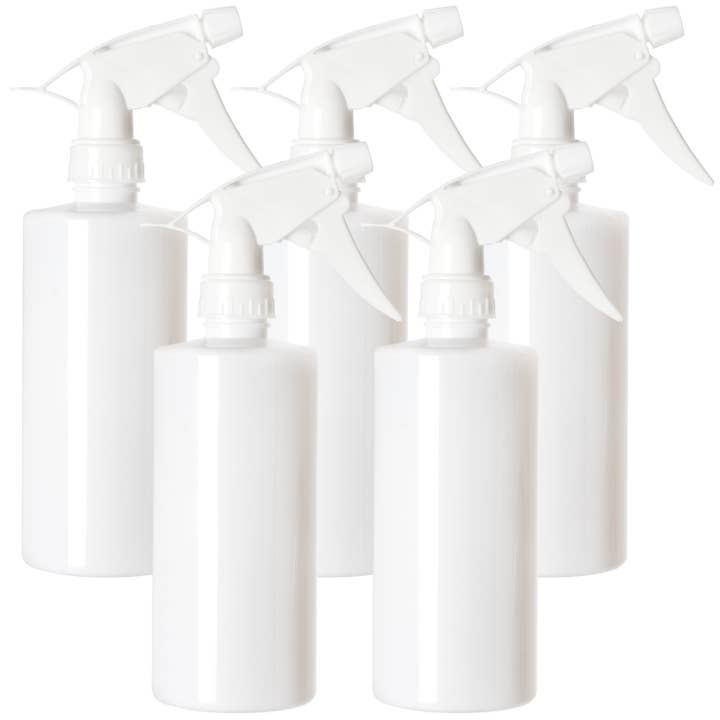 Youngever 6 Pack 16OZ Empty Plastic Spray Bottles - White for wholesale by Youngever