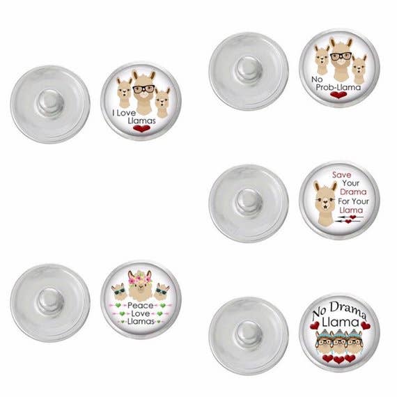 Llama Snaps for Snap Jewelry - Select Your Favorite for wholesale by Say It in A Snap Jewelry