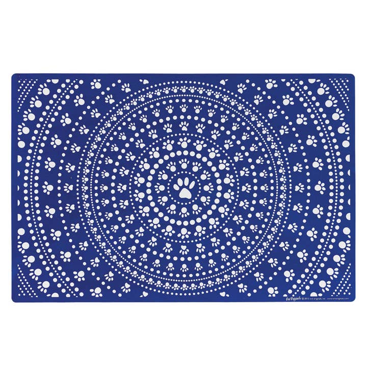 Speckle and Spot by Ore’ Originals - Wholesale Placemat - Pet Placemat | Bandana Blue