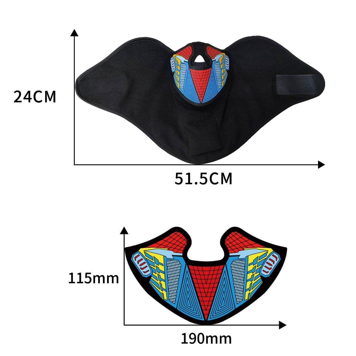 Neva Nude - Wholesale Protective Face Mask/Shield - Mugsy Beatz LED Music Activate Face Masks7