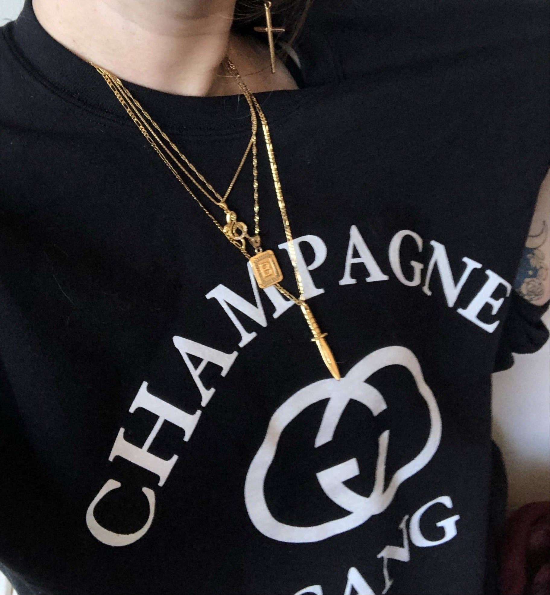 Kismet Showroom - Venta al por mayor Collares con colgantes/abalorios - Collar Inicial Miel45