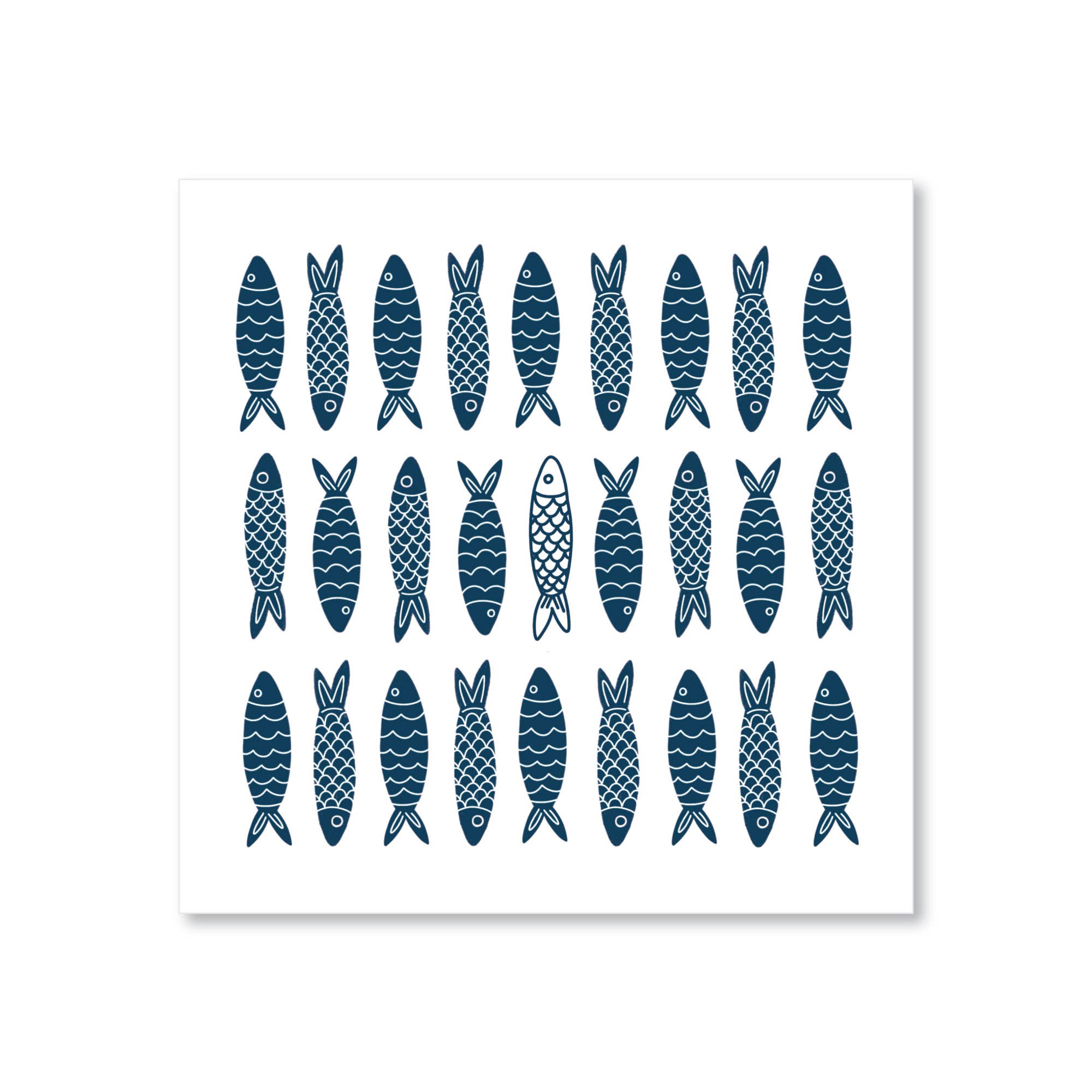 Finch and Flourish Paper Goods - Wholesale Art Print - Sardine Pattern Art Print