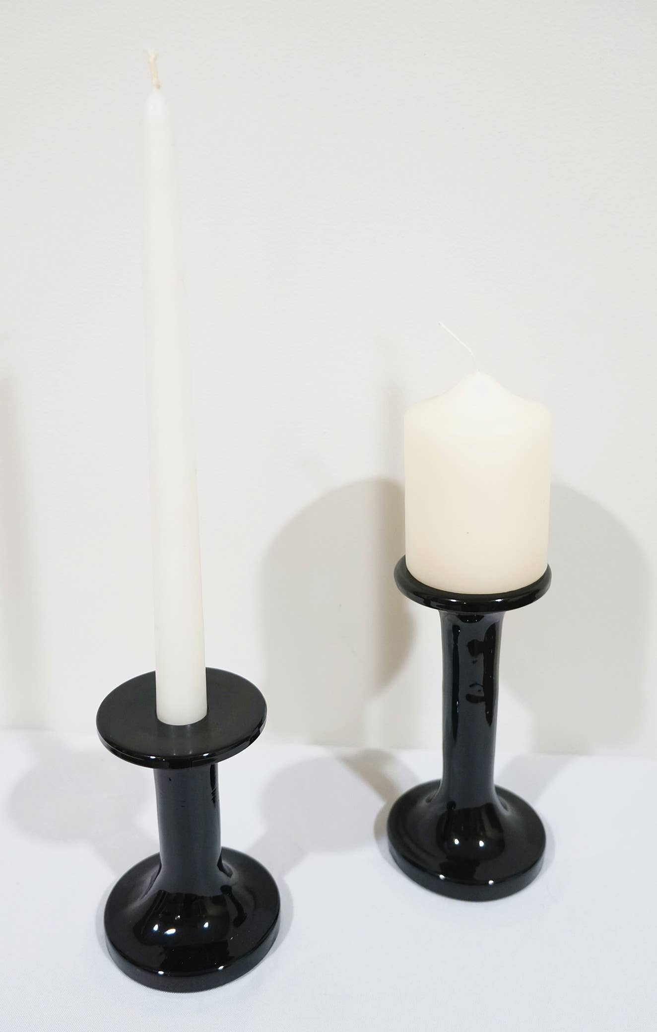 Sweet Home Deco – Großhandel Kerzenhalter – Glas-Kerzenhalter für Spitz- und Säulenkerzen, zwei Größen8