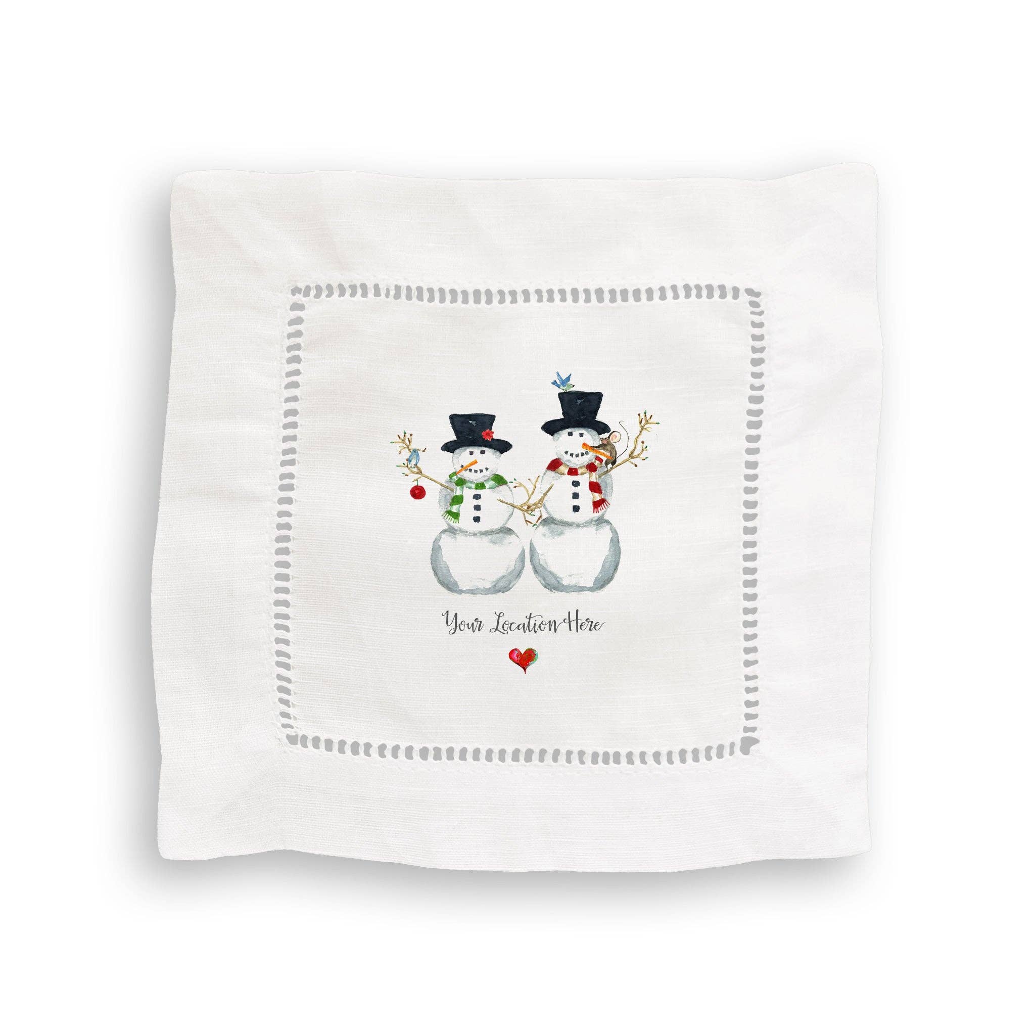 French Graffiti – Großhandel Geschirrtücher – Schneemänner bringen mein Herz mit dem Standort zum Schmelzen4