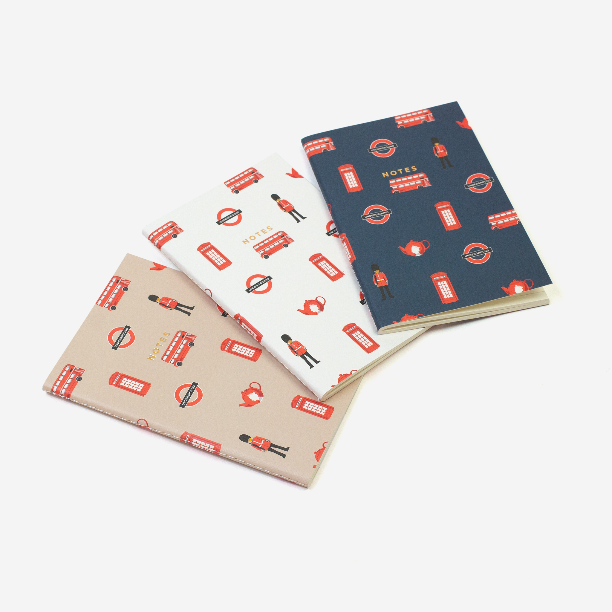 Hadron Epoch Design Studio - Wholesale Notebook - Mini London Pattern Notebook1