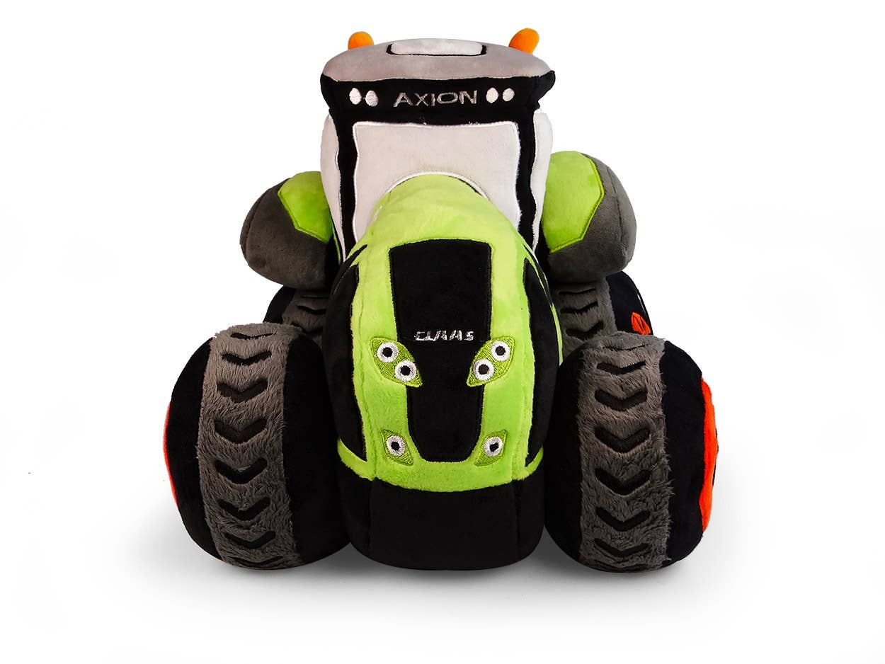 American Hobbies & Merchandising - Vente Peluche – enfant et bébé - Jouet en peluche souple UH Kids Claas Axion avec Half Tractor2