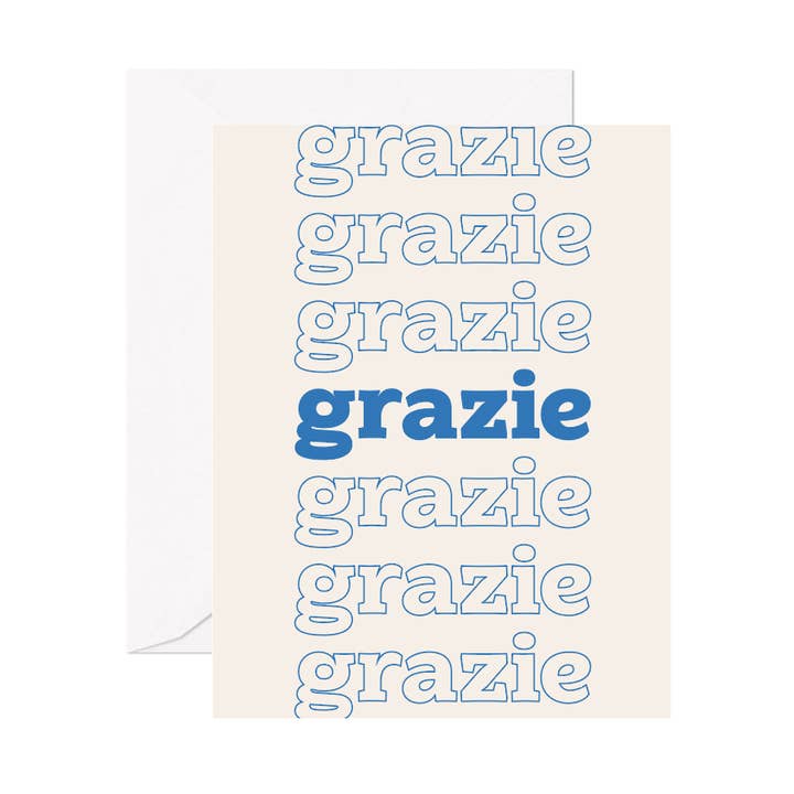 Grazie Greeting Card for wholesale by Socialvites