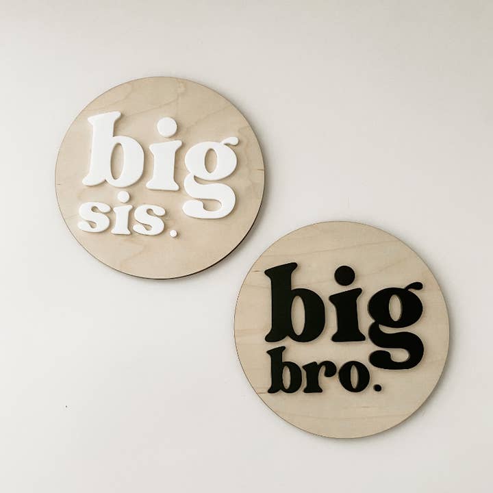 Panneau Big Bro/Big Sis pour la vente par The Little Loon Co.
