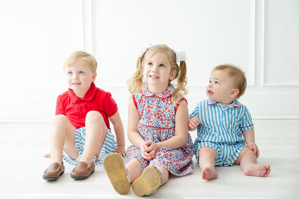Ruth and Ralph - Wholesale Dress - Kids - Patriotic Floral Pima Libby Dress6