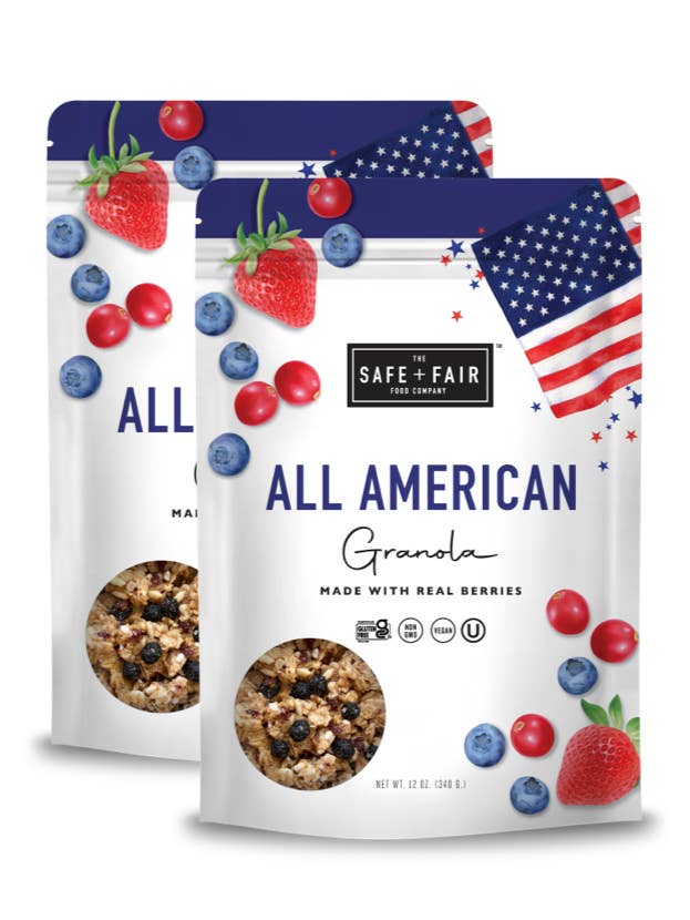 All American Granola Pack for wholesale by The Safe + Fair Food Company