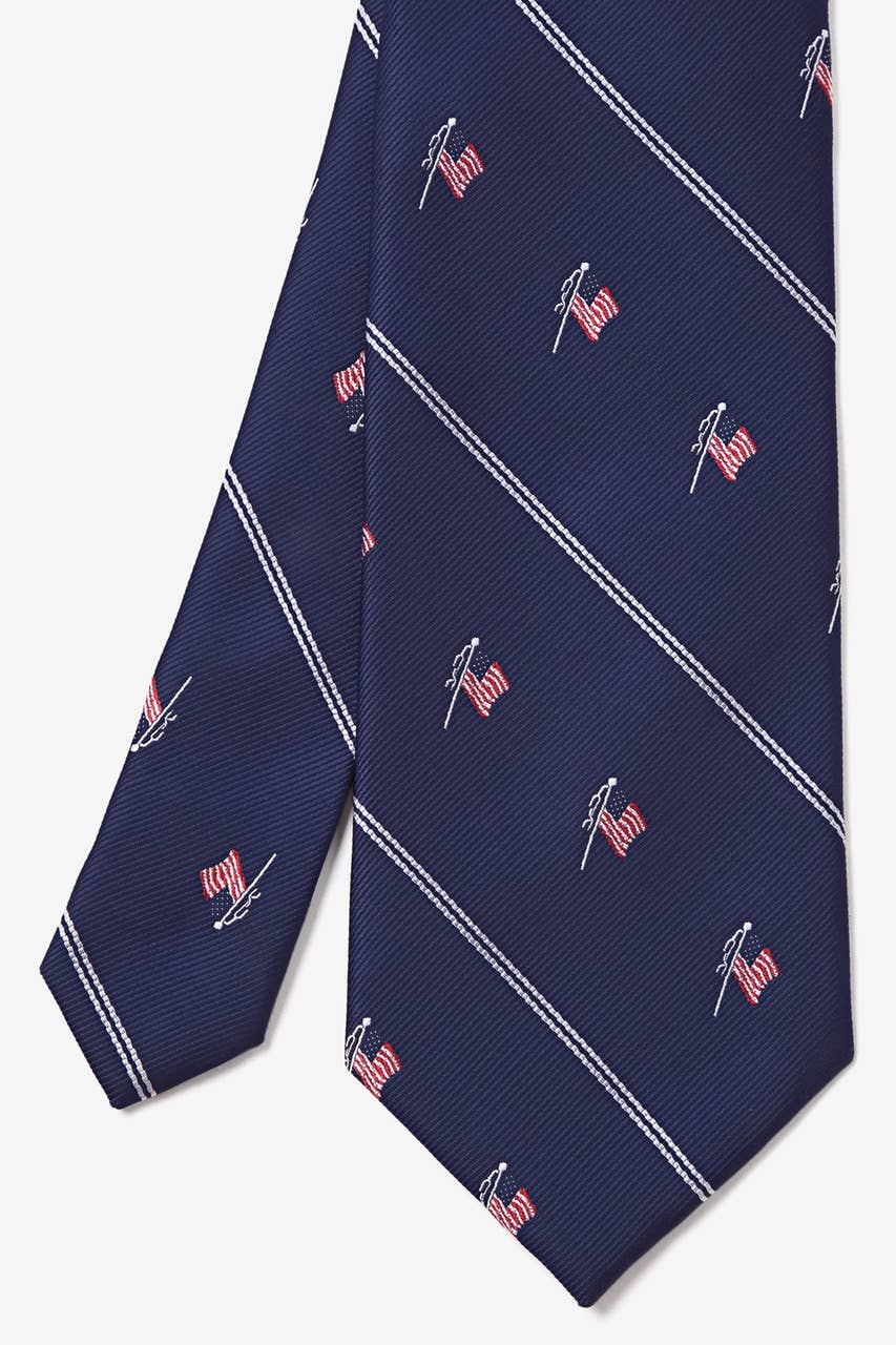 Wild Ties - Wholesale Necktie - Men's - Home of the Brave - American Flag Necktie1