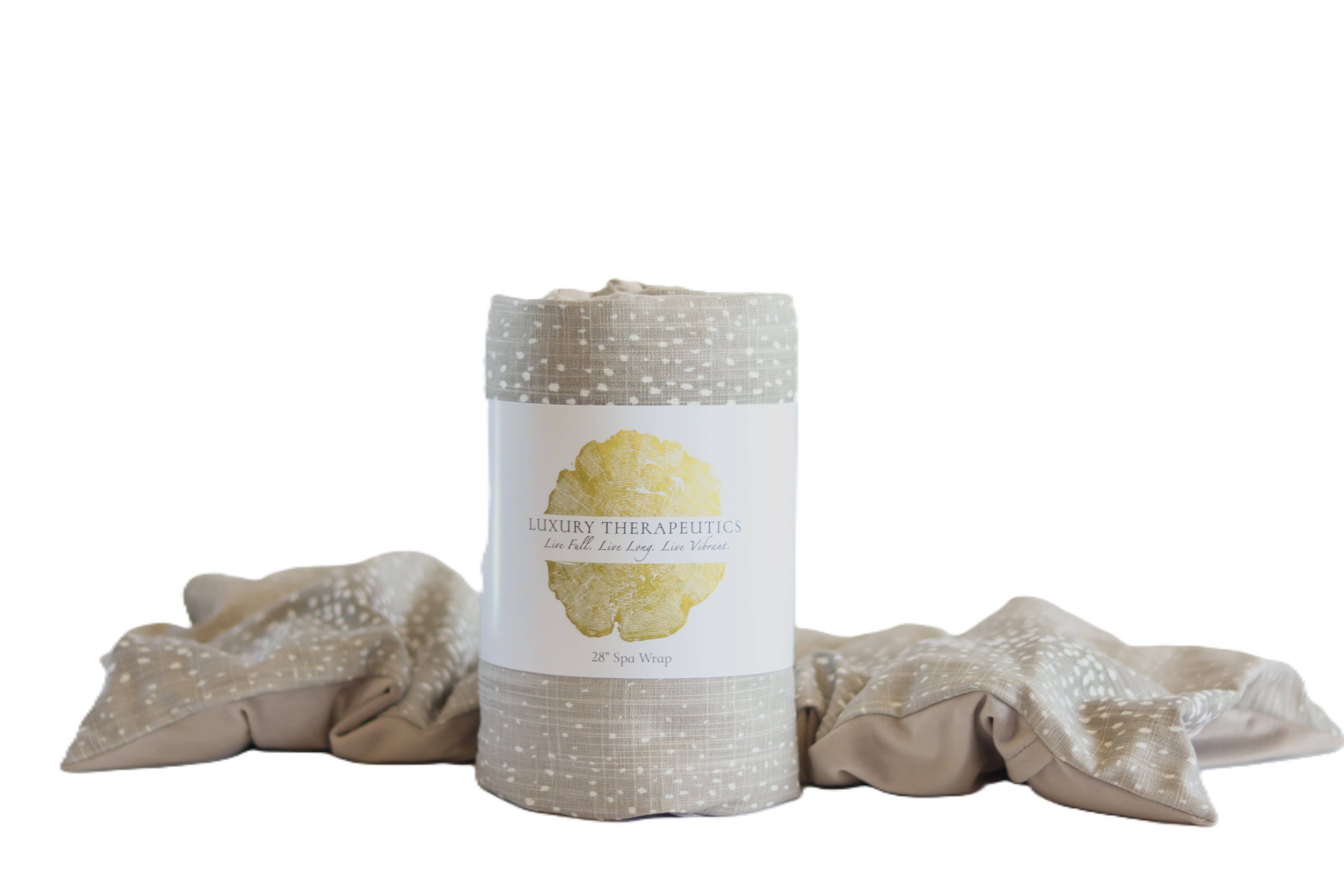 Luxury Therapeutics - Wholesale Spa/Therapy Pillow - Heatable Therapy Spa Wrap- Antelope Taupe