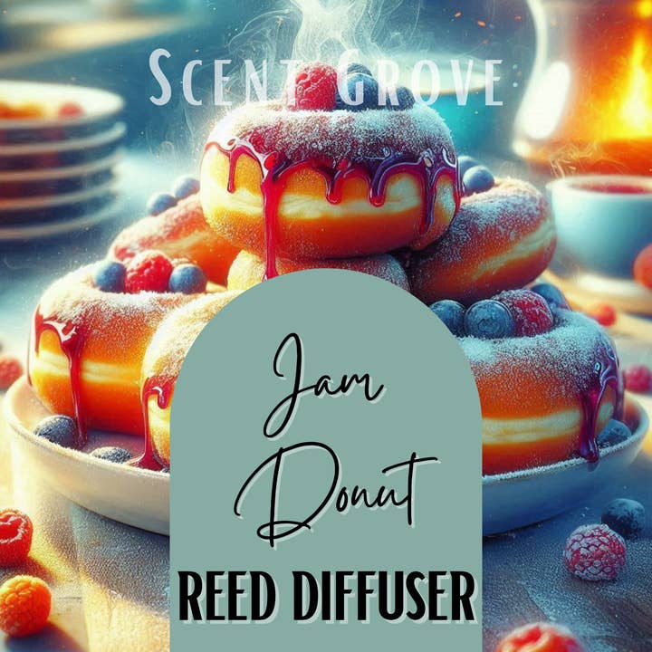 Jam Donut Scented Reed Diffuser 200ml for wholesale by Scent Grove