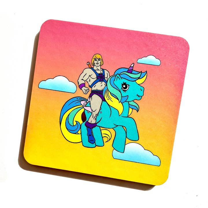 Sottobicchiere My Little He-man per la vendita all'ingrosso da parte di Bite Your Granny