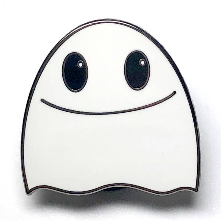 Ghost Enamel Pin for wholesale by Oh So Simple Creations