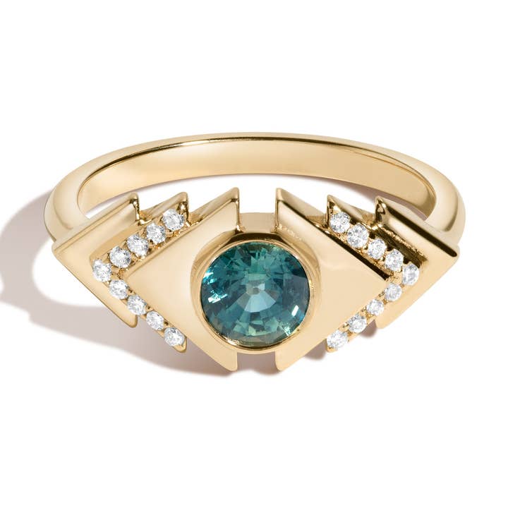 Zilli Safirring for engroshandel hos Selin Kent