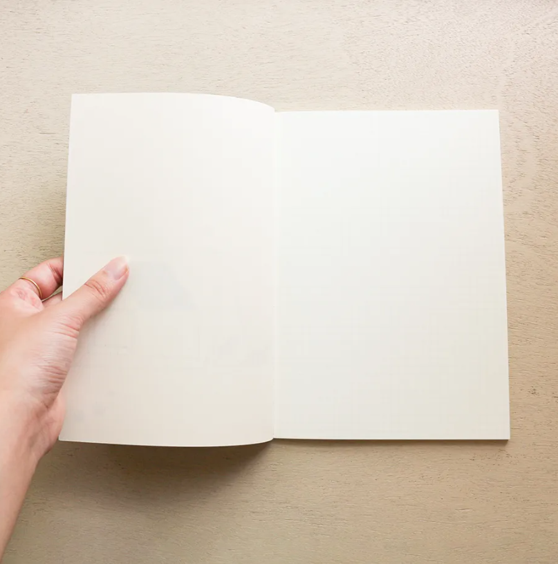 「FUNJI」In Japan - Wholesale Notebook - NECKTIE A5 Japanese Grid Notebook – Cute House Illustration5