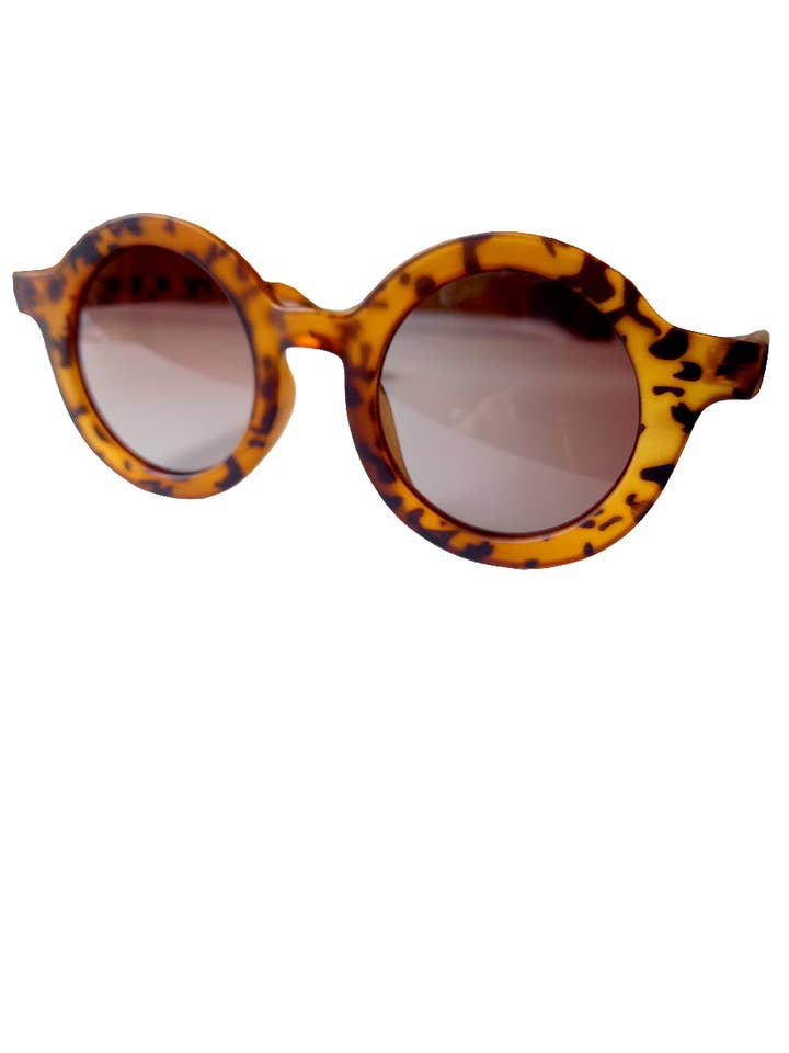 Kinder-Sonnenbrille Retro Voll-Leopard | Sonnenbrille für den Großhandel von Happy by Lies