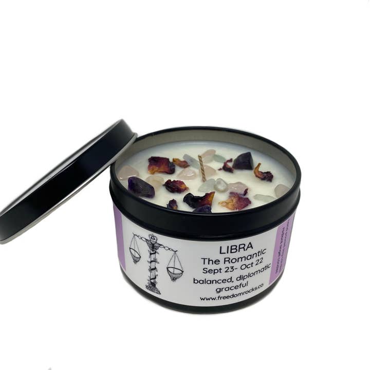 Freedom Rocks - Wholesale Travel Candles - Freedom Rocks Astrology Candles - Crystal Infused7