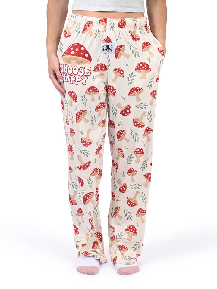 Wählen Sie Happy Mushroom Lounge Pants für den Großhandel von BRIEF INSANITY