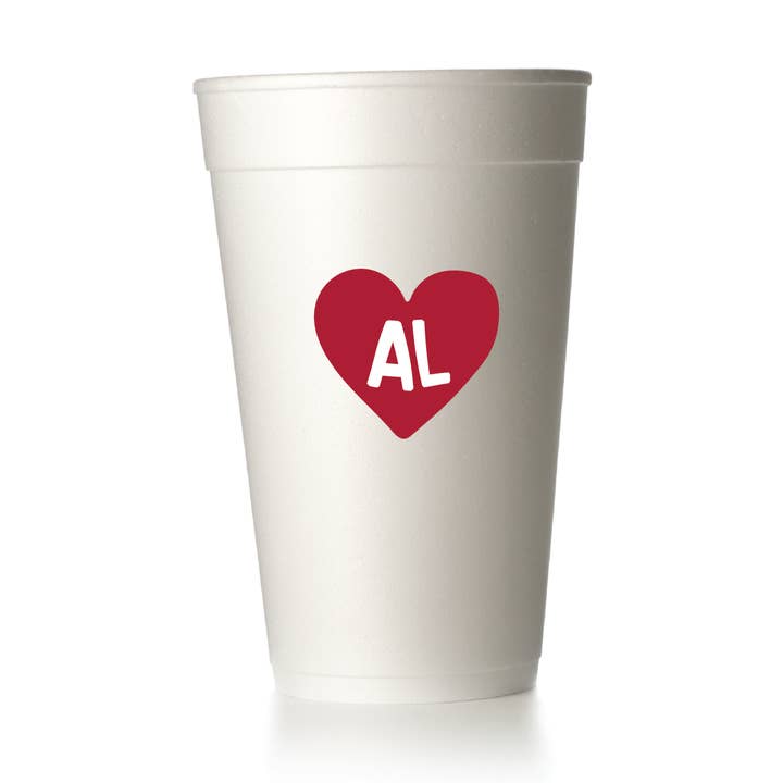 Alabama Heart Cups for wholesale by MADdesign