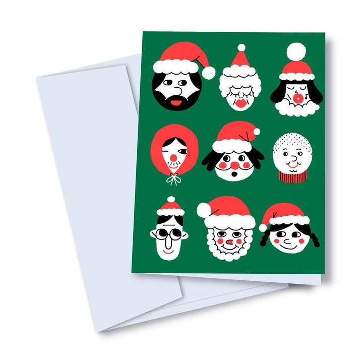 Julemanden står over for julekort for engroshandel hos Studio Toute