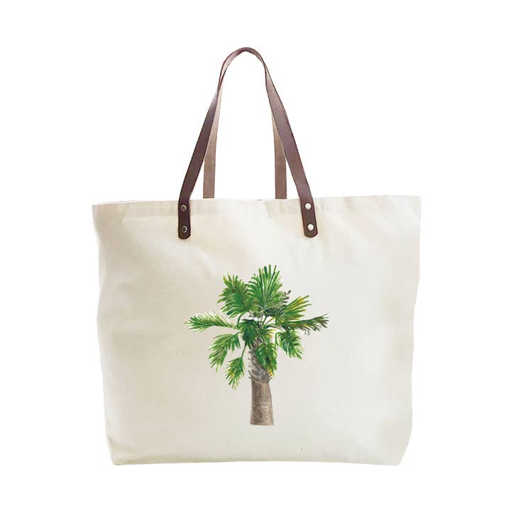 Palmetto palm stor tote-väska för wholesale av Tina Labadini Designs