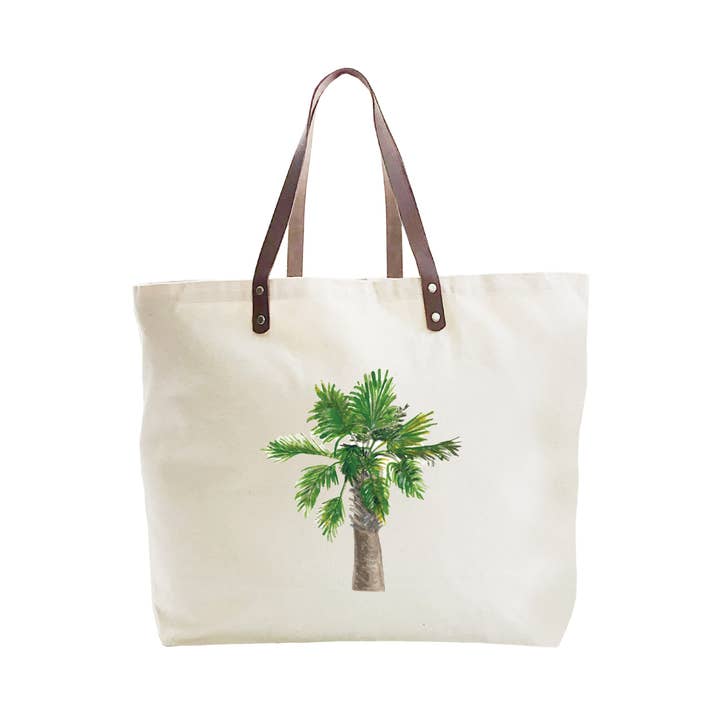 Palmettopalme große Tragetasche für den Großhandel von Tina Labadini Designs