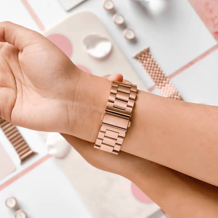 Coconut Lane – Engroshandel Urrem/rem - Dame – Rustfrit stål Rose Gold Apple Watch Rem