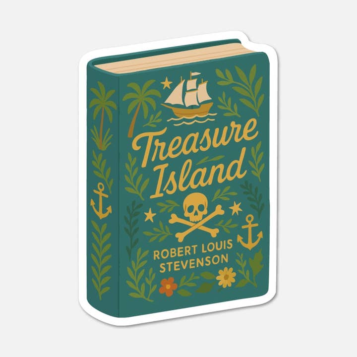 L'isola del tesoro di Robert Louis Stevenson - Adesivo per libro per la vendita all'ingrosso da parte di Footnotes