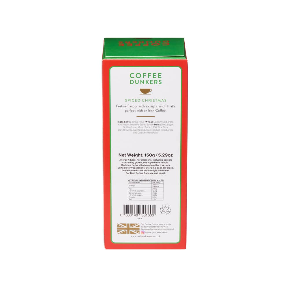 Ace Tea London - Wholesale Cookie - Spiced Christmas COFFEE DUNKERS  -  PRE ORDER for Q4 20254