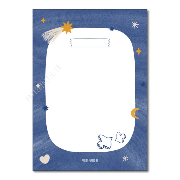 Bloc de notas ilustrado "songe" para venta al por mayor de Papier Poetic