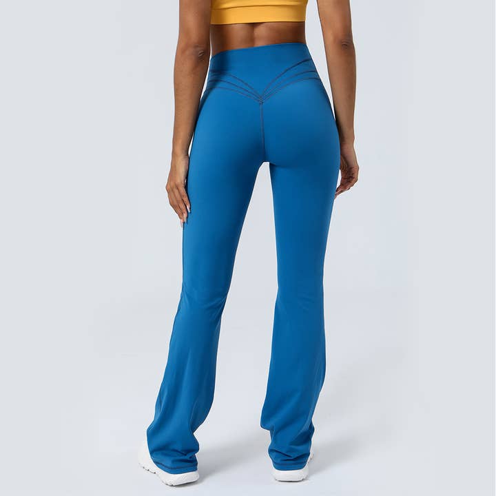 Sodalemon - Wholesale Athletic pants – Women′s - Ladies' Sporty Tight Lift Buttocks Yoga Dance Flare Pants2