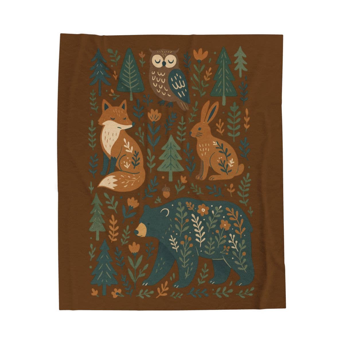 Upside Down Owl Farm - Vente Plaids - Plaid de Village Hivernal Confortable – Doux, Chaud & Festif (Copie)3