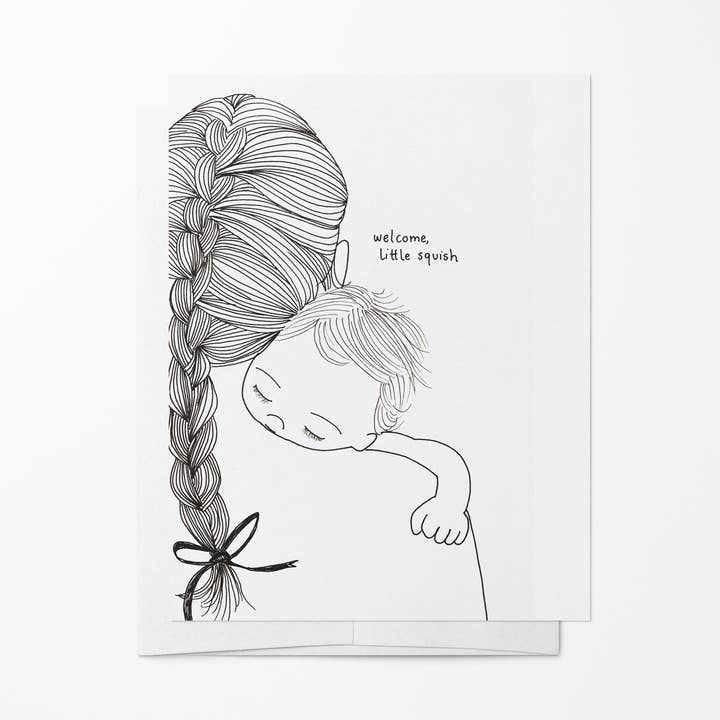 Little Squish Card for wholesale by Sow & Tarry Studio