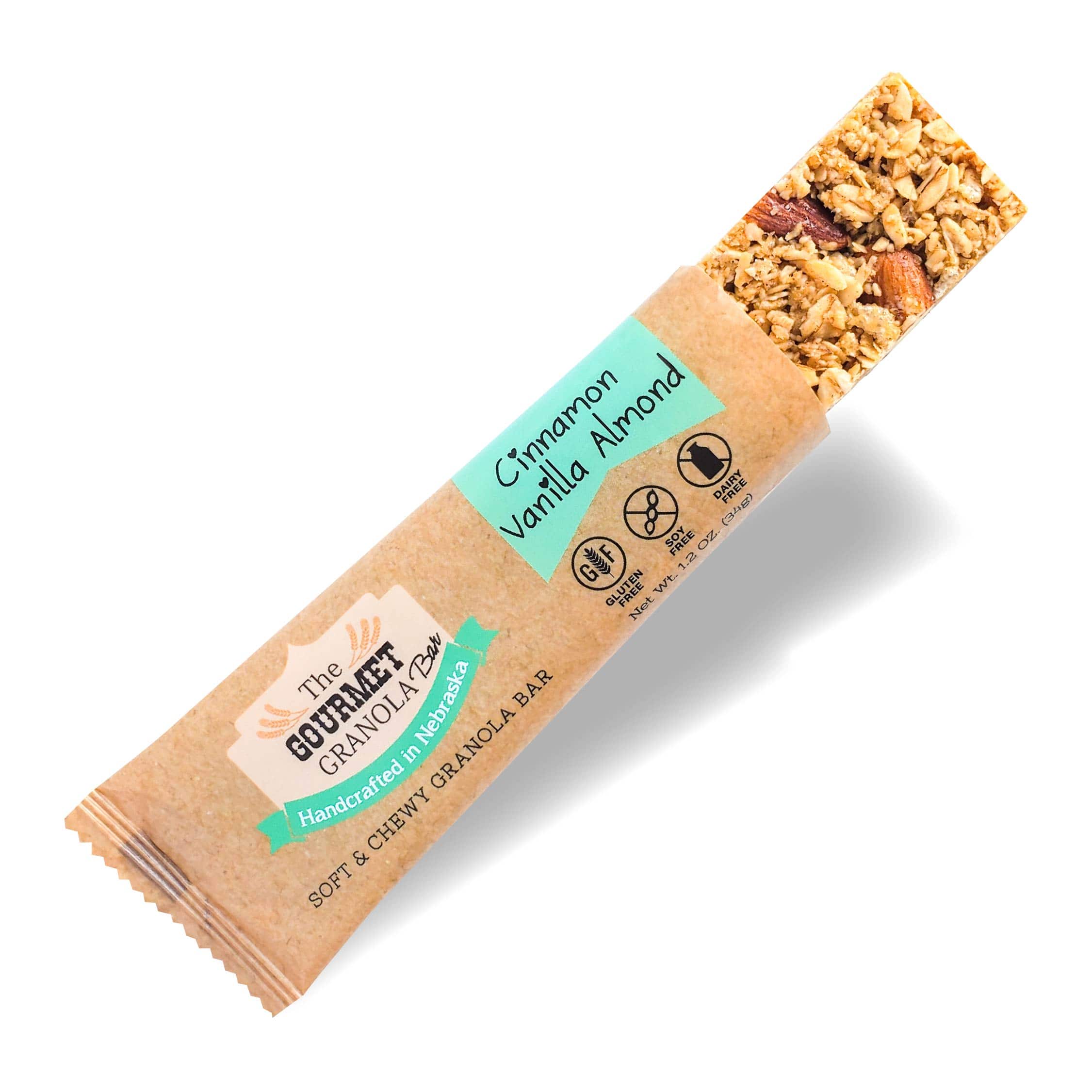 The Gourmet Granola - Wholesale Snack Bar - Cinnamon Vanilla Almond Granola Bars - 6 Pack Box1