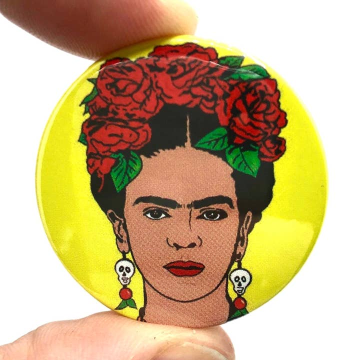 Frida Kahlo Button Pin Badge (pakke med 3) for engroshandel hos Bite Your Granny