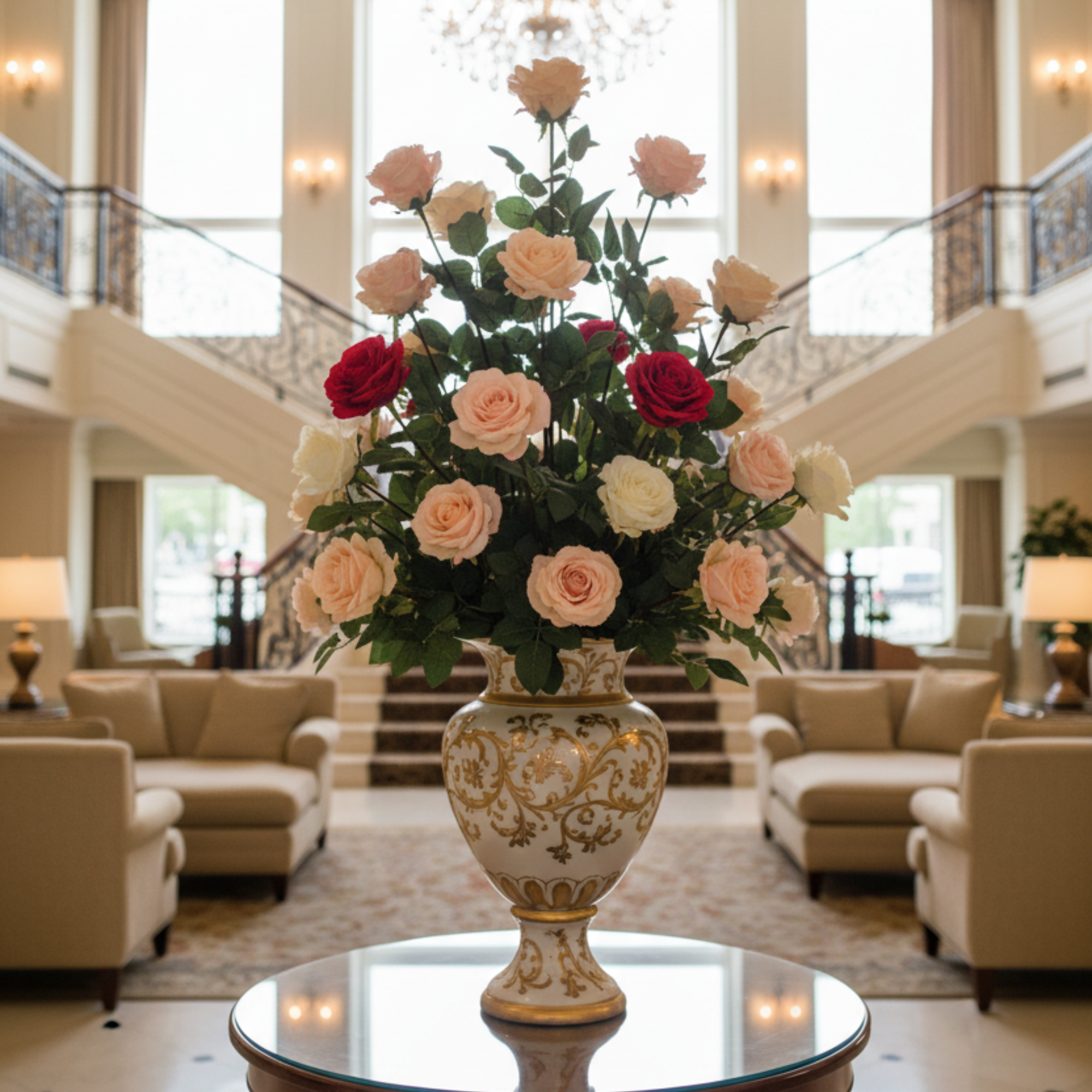 Larksilk - Wholesale Artificial flowers - 27" Real Touch Candle White Rose Artificial Flower7